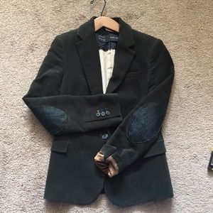 Zara Green Corduroy Basic Blazer - US Size Small